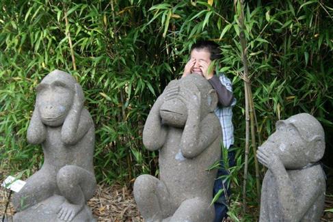 Le statues de la serre d'Asie - Parc floral en Bretagne TROPICAL PARC