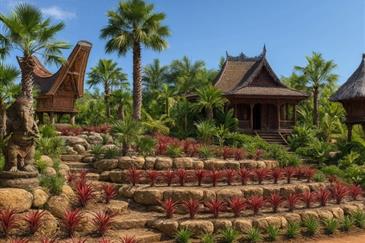 Le nouveau jardin indonésien de Tropical Parc