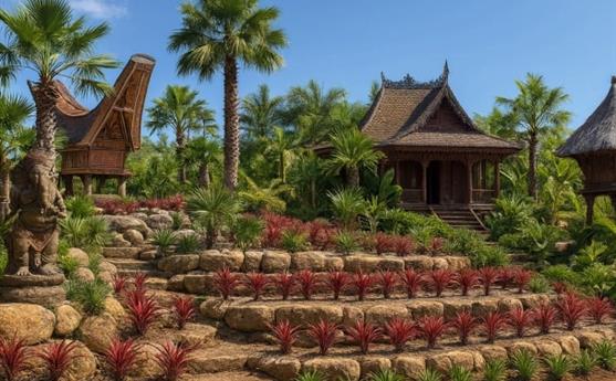 Le nouveau jardin indonésien de Tropical Parc