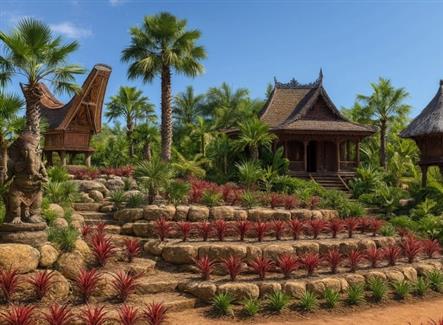Le nouveau jardin indonésien de Tropical Parc