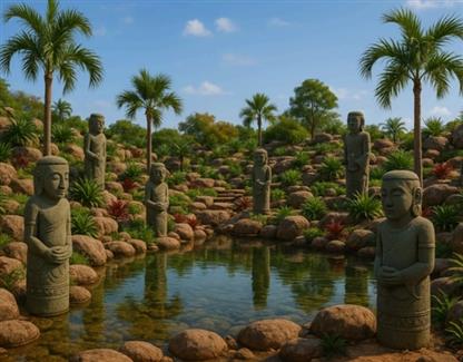 Le nouveau jardin indonésien de Tropical Parc