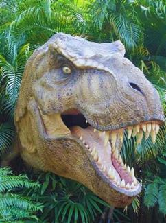Parc avec Tyrannosaurus-rex en Bretagne