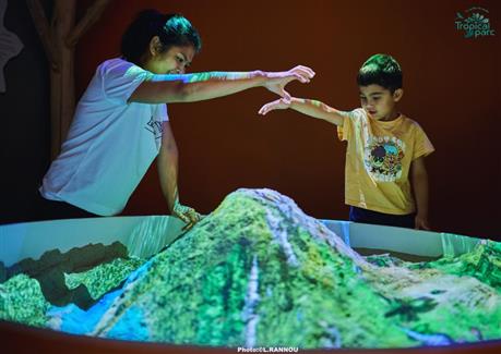 jeu volcan nature interactif et immersif